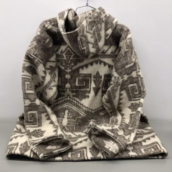 Yakuy Handcrafts 100% Wool Hooded Jacket XL, Handmade MSRP $149.99 - Picture 2 of 4